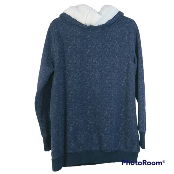 Pajamagram Solstice Shearling Rollneck Pajama Sweatshirt  M - Picture 3 of 9